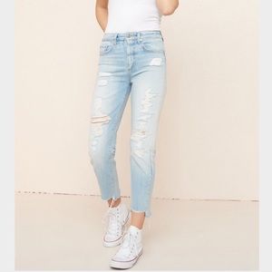 NWOT Garage Ripped Mom Jeans